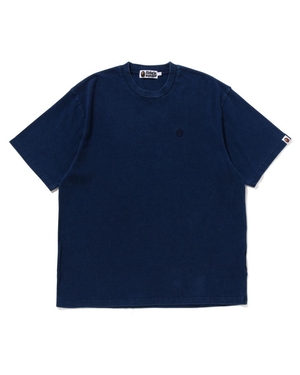 T Shirts Bape Ape Head One Point Bleu Marine Bleu Homme | KOV-03190674